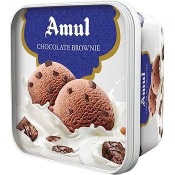 Amul Chocolate Brownie Ice Cream 1l