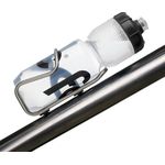 Fabric Gripper Water Bottle Clear Black 750ml