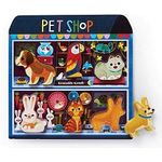 Crocodile Creek Let's Play Pet Shop Wood Puzzle And Playset 6 Pieces For Ages 2 And Up 1 Ea