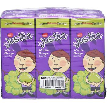 Yeo's Justea White Grape Green Tea 6 x 250ml