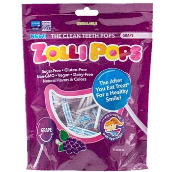 Zolli Candy - Zolli Pops, Sugar Free Grape (3.1oz)