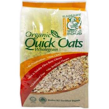 Radiant Organic Quick Oats 500g