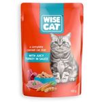 Wise Cat Wet Food For Cats With Turkey in Sauce 100g