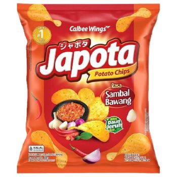 Calbee Wings Japota Potato Chips Nipis Pedas Spicy Lime 68g