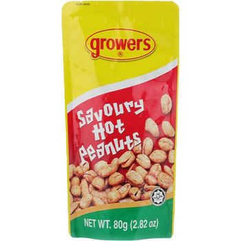 Growers Peanuts Savoury Hot 80g