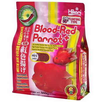 HIKARI Blood-Red Parrot + Mini Pellet 600g