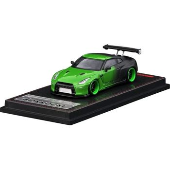 Ignition Model Pandem R35 GT-R Green/Black Diecast Car