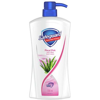 Safeguard Body Wash Bottle Floral Pink 720ml
