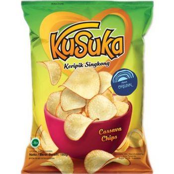 Kusuka Cassava Chips Original 180g