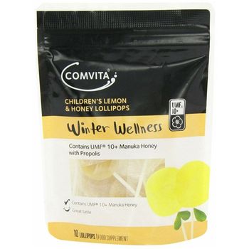 Comvita Winter Wellness Children Lemon And Honey Lollipops 10