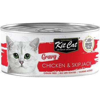 Kit Cat Canned Food Gourmet Chicken And Skipjack 70g