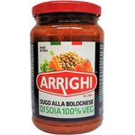 Arrighi Vegetarian Bolognese Pasta Sauce