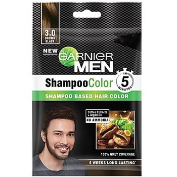 Garnier Men Men Shampoo Shade 3 Brown Black 20ml