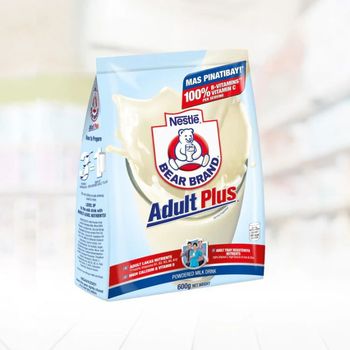 Bear Brand Adult Plus Powdered Milk Drink 600g
