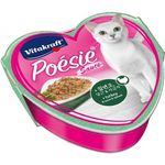 Vitakraft Cat Food Poesie Hearts Turkey Carrot & Spinach In Sauce Tray 85g