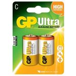 GP Ultra Alkaline Battery LR14 C Small Mono 2pcs