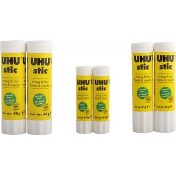 UHU Glue Stick 8.2g/21g/40g (Bundle of 2)