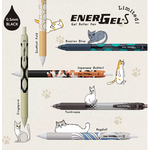 Pentel Energel-S Retractable Gel Roller Pen 0.5mm Neko Cat BLN125C