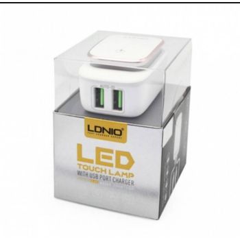Ldnio A2205 Charger Night Light with 2 USB Ports and Micro USB Cable White