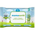 Mamaearth Organic Bamboo Based Wipes 15 Pcs 50g