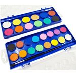 Simbalion Watercolor Cake Set With Paintbrush 12/16 Colors
