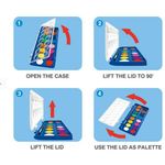 Simbalion Watercolor Cake Set With Paintbrush 12/16 Colors
