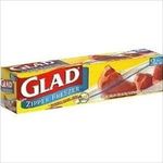 Glad Zipper Freezer Bagsgallon Size44 15 Count44 Pack Of 6