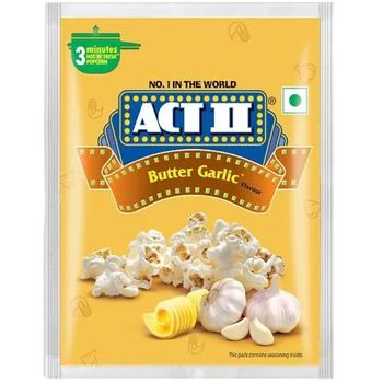 Act II Instant Popcorn Butter Garlic Flavour Snacks 60g