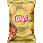 Lay's Ridged Potato Chips Hot Chilli Squid