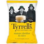 Tyrrell's Hand Cooked Potato Chips Mature Cheddar Chive 150g