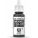 Vallejo Black Grey Model Color Paint 17ml
