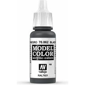 Vallejo Black Grey Model Color Paint 17ml