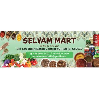 Selvam Mart BLK 630, BUKIT BATOK CENTRAL, 01-158, BUKIT BATOK, SINGAPORE 650630, SINGAPORE